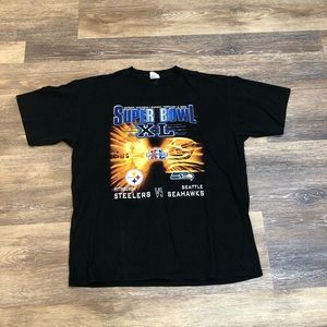 Vintage Steelers and Seahawks Shirt